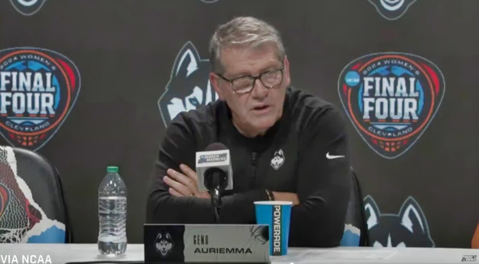 VIDEO: UConn Head Coach Geno Auriemma Suggests Referees Rigged Game For ...