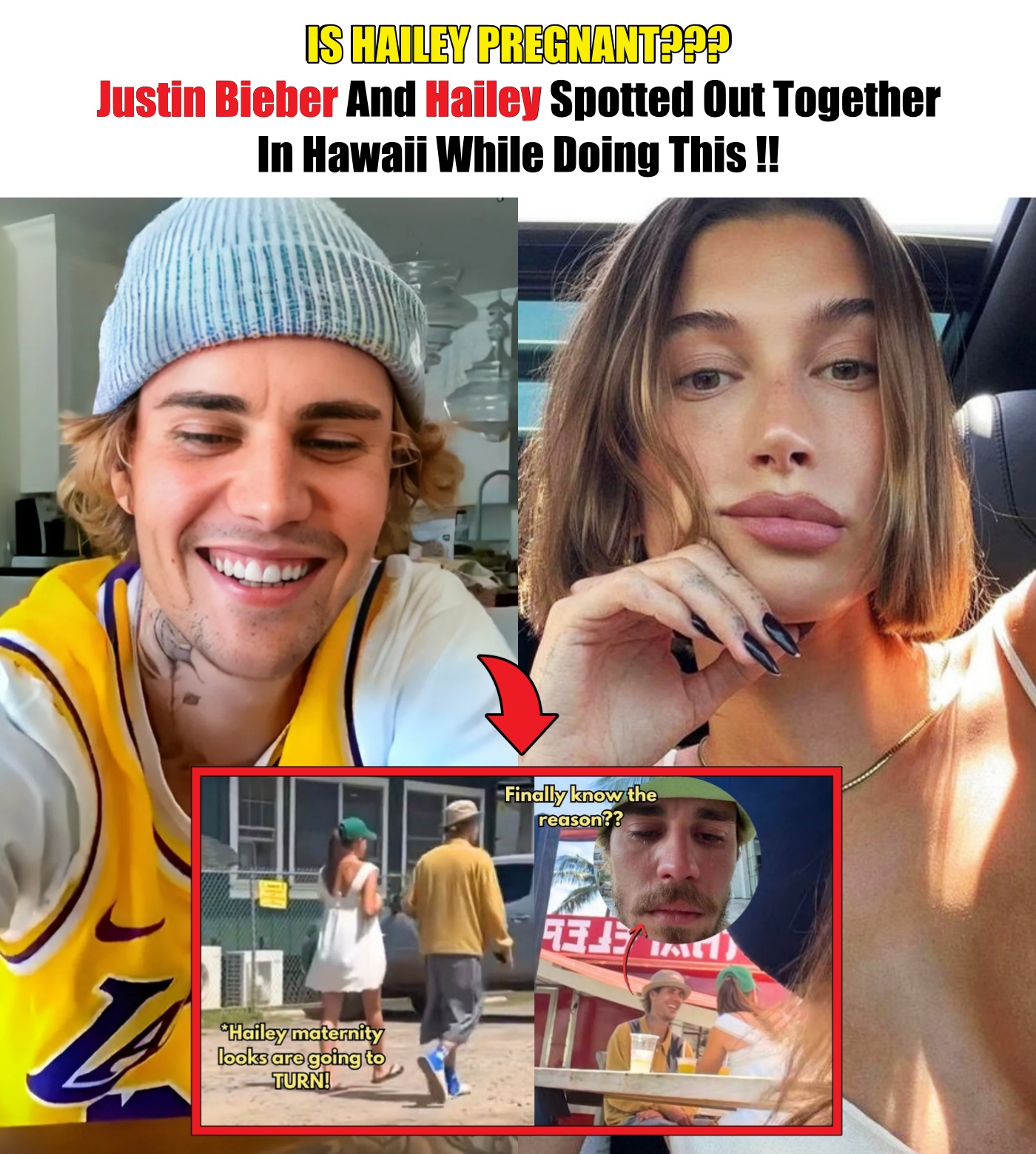 IS HAILEY PREGNANT??? Justin Bieber And Hailey Spotted Out Together In ...