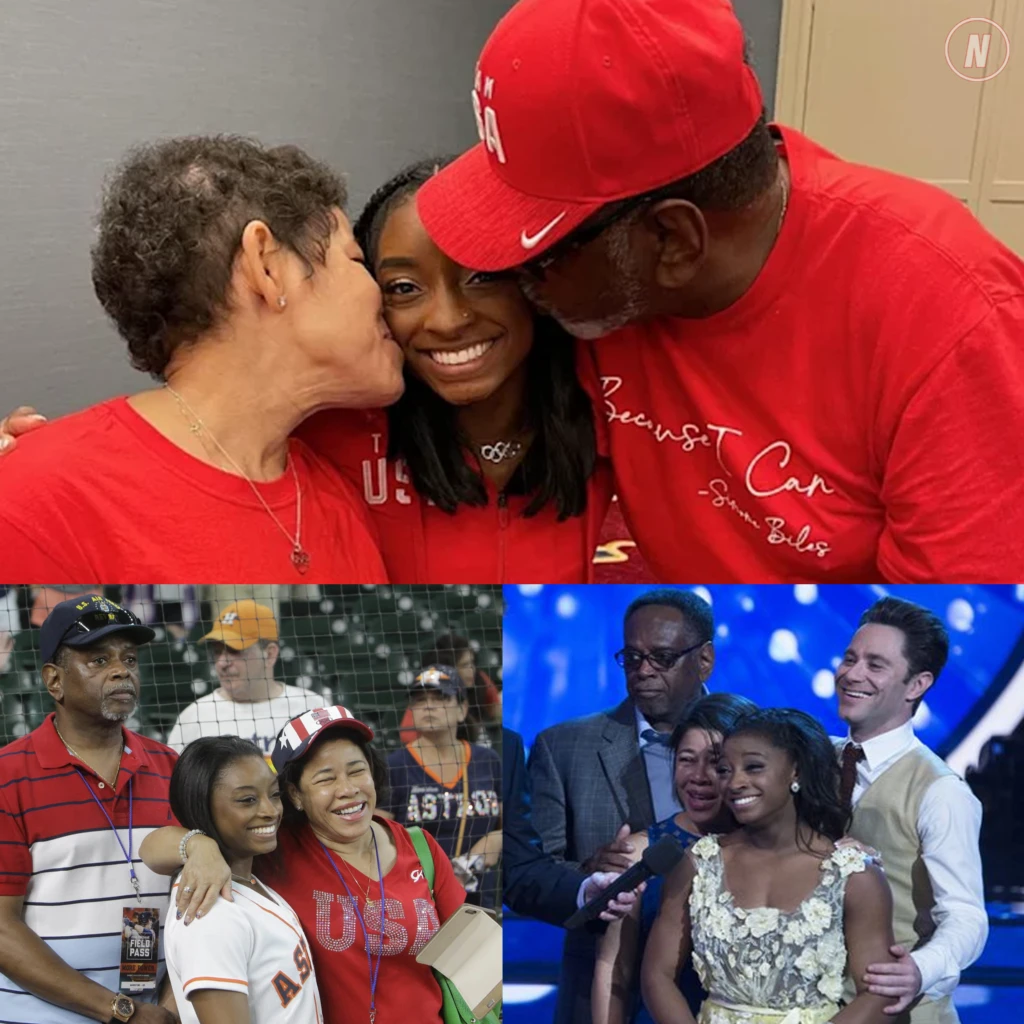 Who are Simone Biles' parents, Ronald and Nellie, who adopted her as an